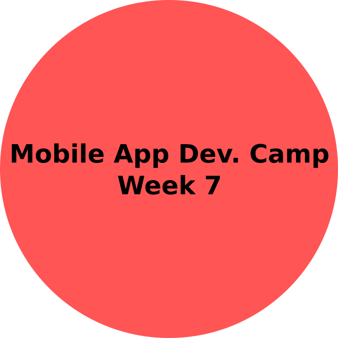 Mobile App Development Camp August 10 - 14 2020